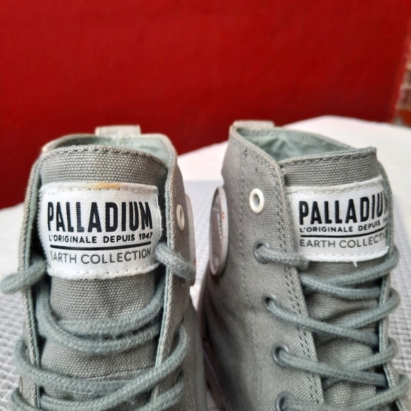 Palladium x Free People Earth Collection Hi Ankle Combat Boots Confetti Sole 7.5 - Picture 7 of 13